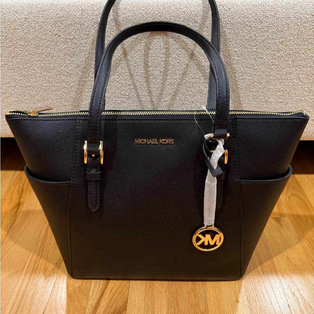 Michael Kors Charlotte Black Tote Bag